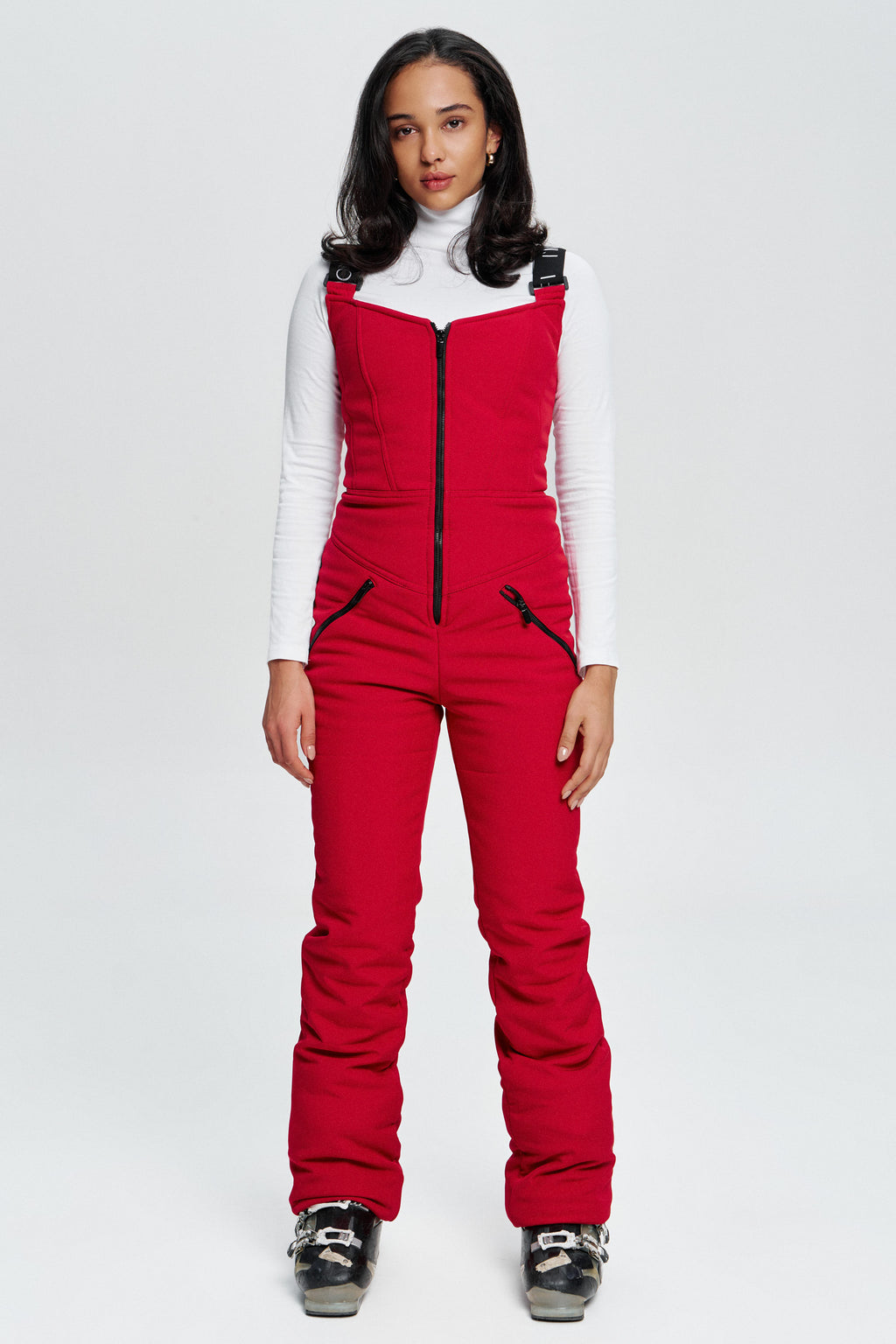 Лижний напівкомбінезон Монблан - Червоний