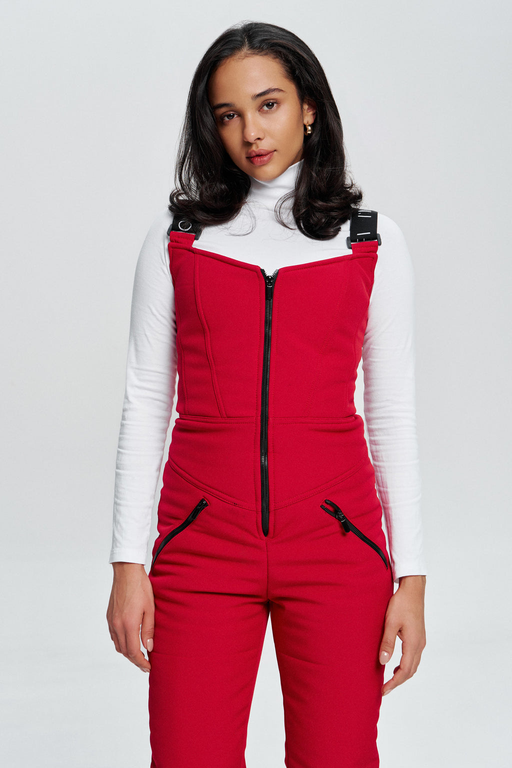 Лижний напівкомбінезон Монблан - Червоний