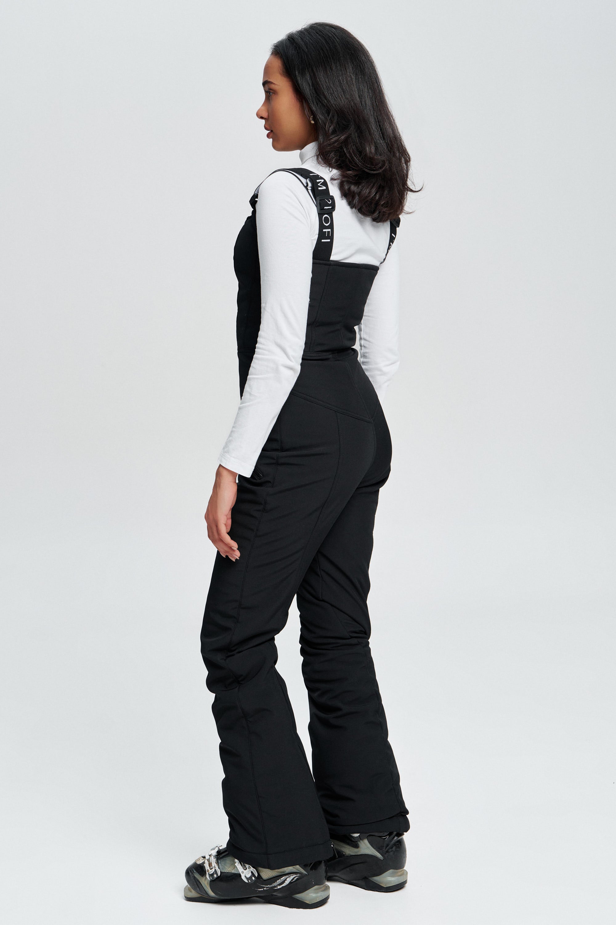 Лижний напівкомбінезон Монблан - Чорний