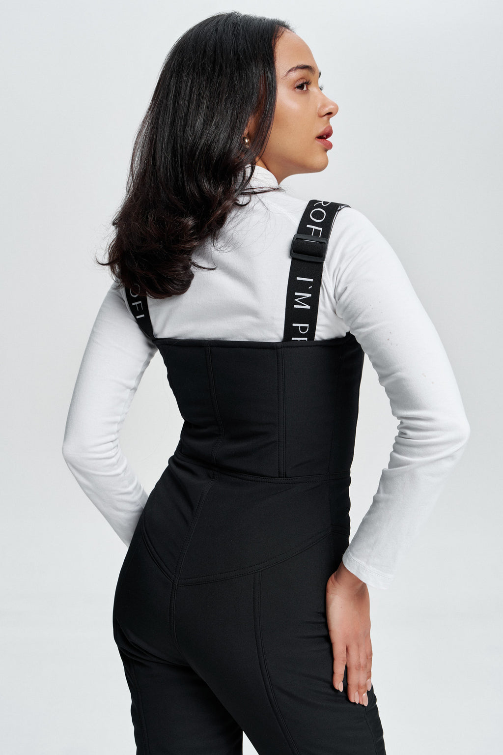 Лижний напівкомбінезон Монблан - Чорний