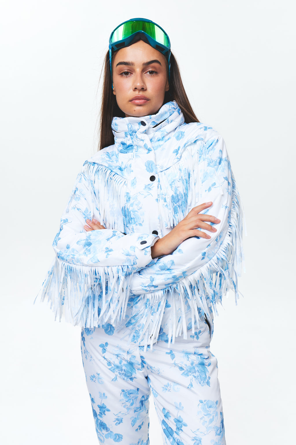 Зимовий комбінезон з бахромою - Говерла Квітковий