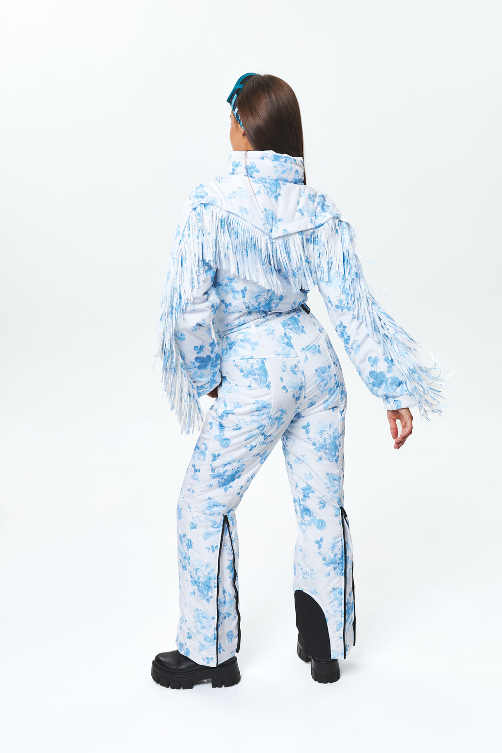 Зимовий комбінезон з бахромою - Говерла Квітковий