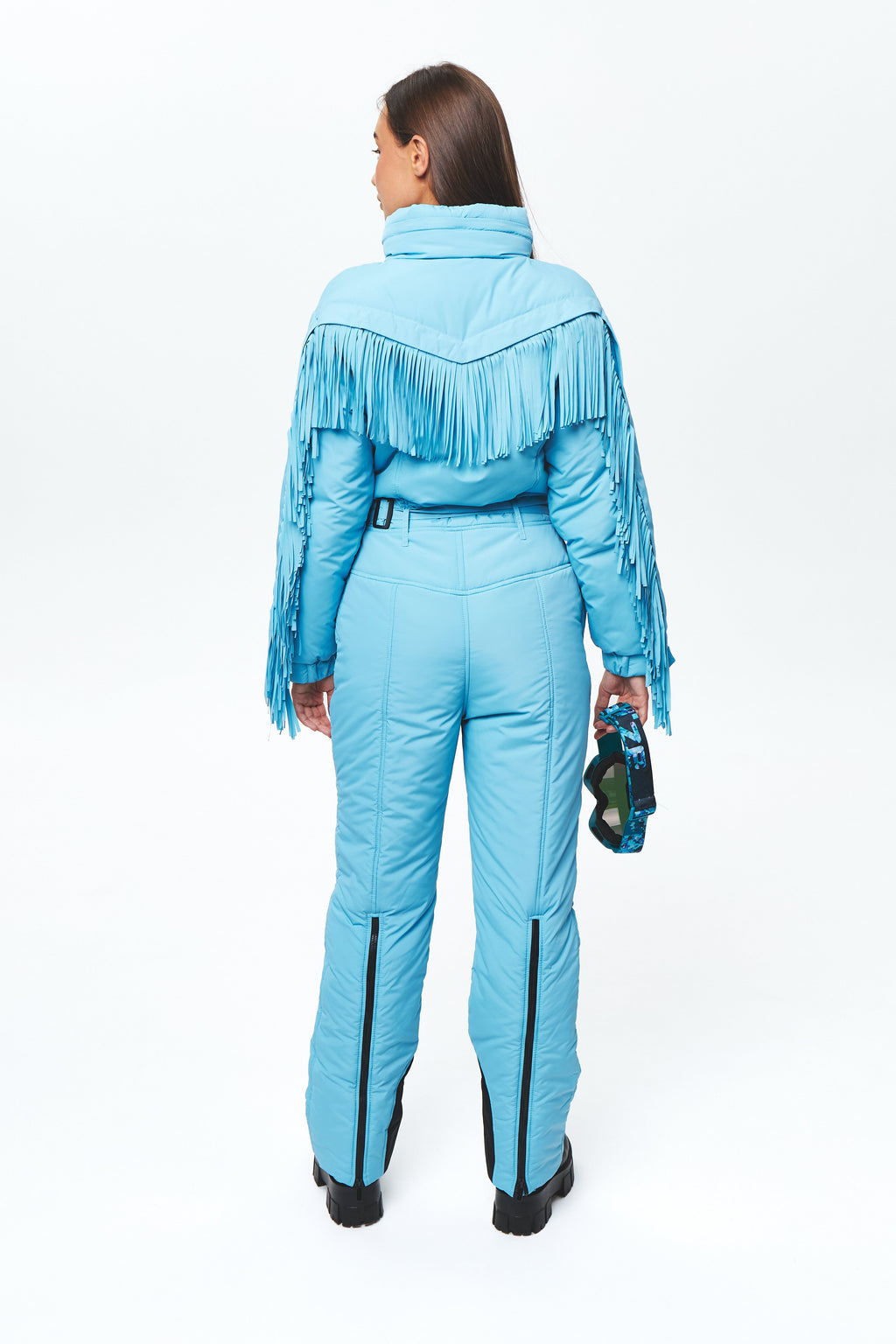 Зимовий комбінезон з бахромою - Говерла Блакитний