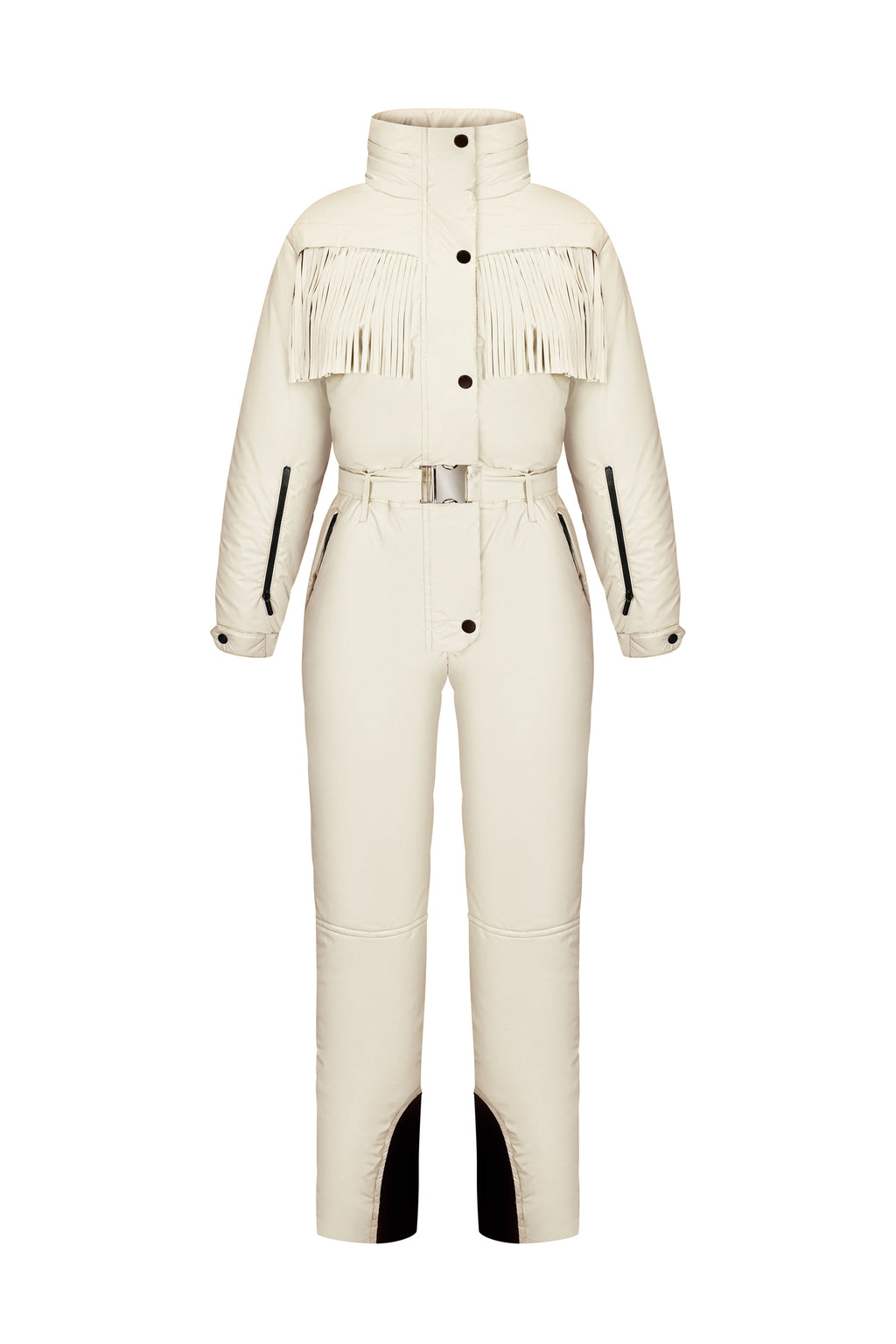 Зимовий комбінезон з бахромою - Говерла Айворі