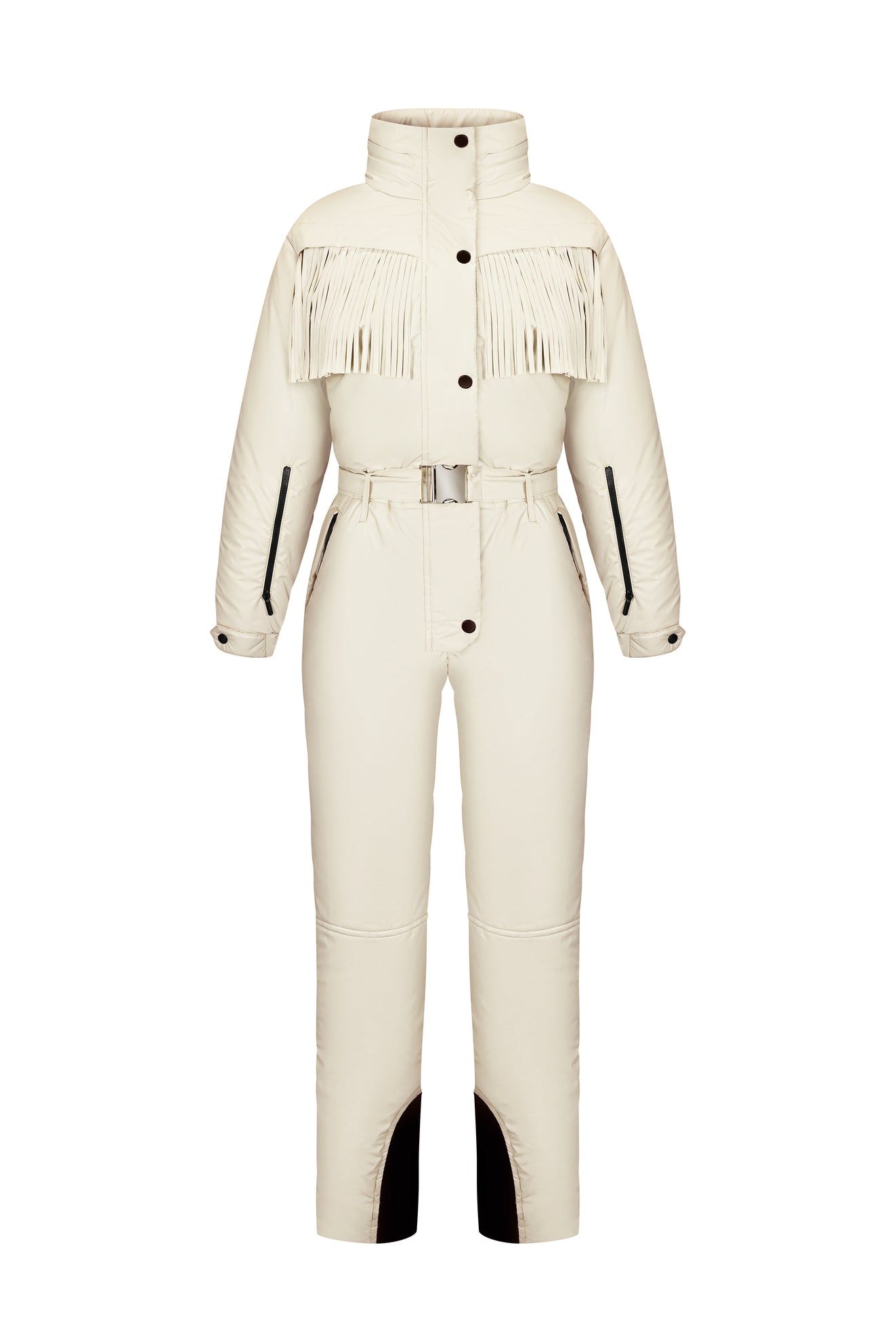 Зимовий комбінезон з бахромою - Говерла Айворі