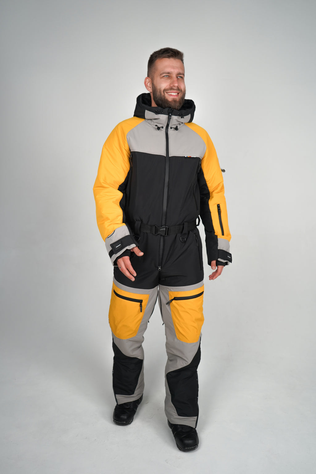 Лижний чоловічий комбінезон Кострич - Жовтий