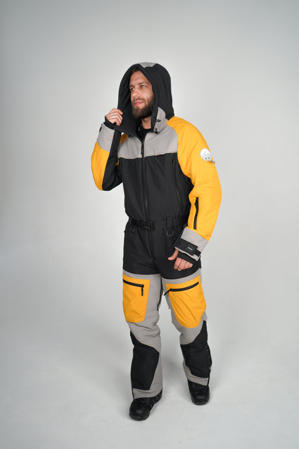 Лижний чоловічий комбінезон Кострич - Жовтий