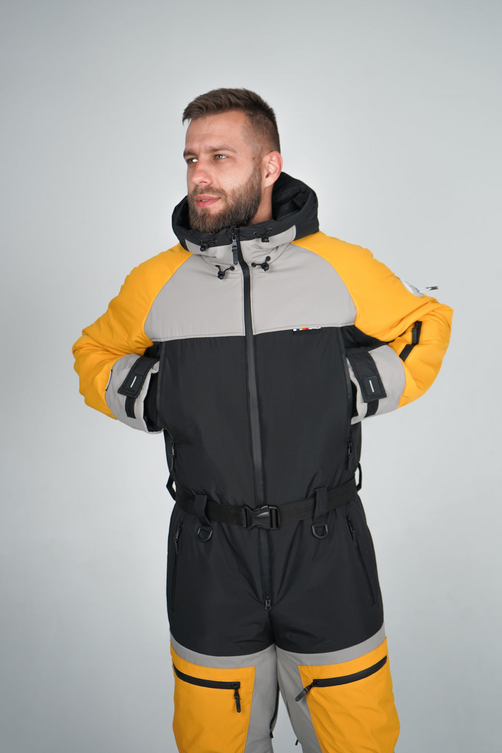 Лижний чоловічий комбінезон Кострич - Жовтий