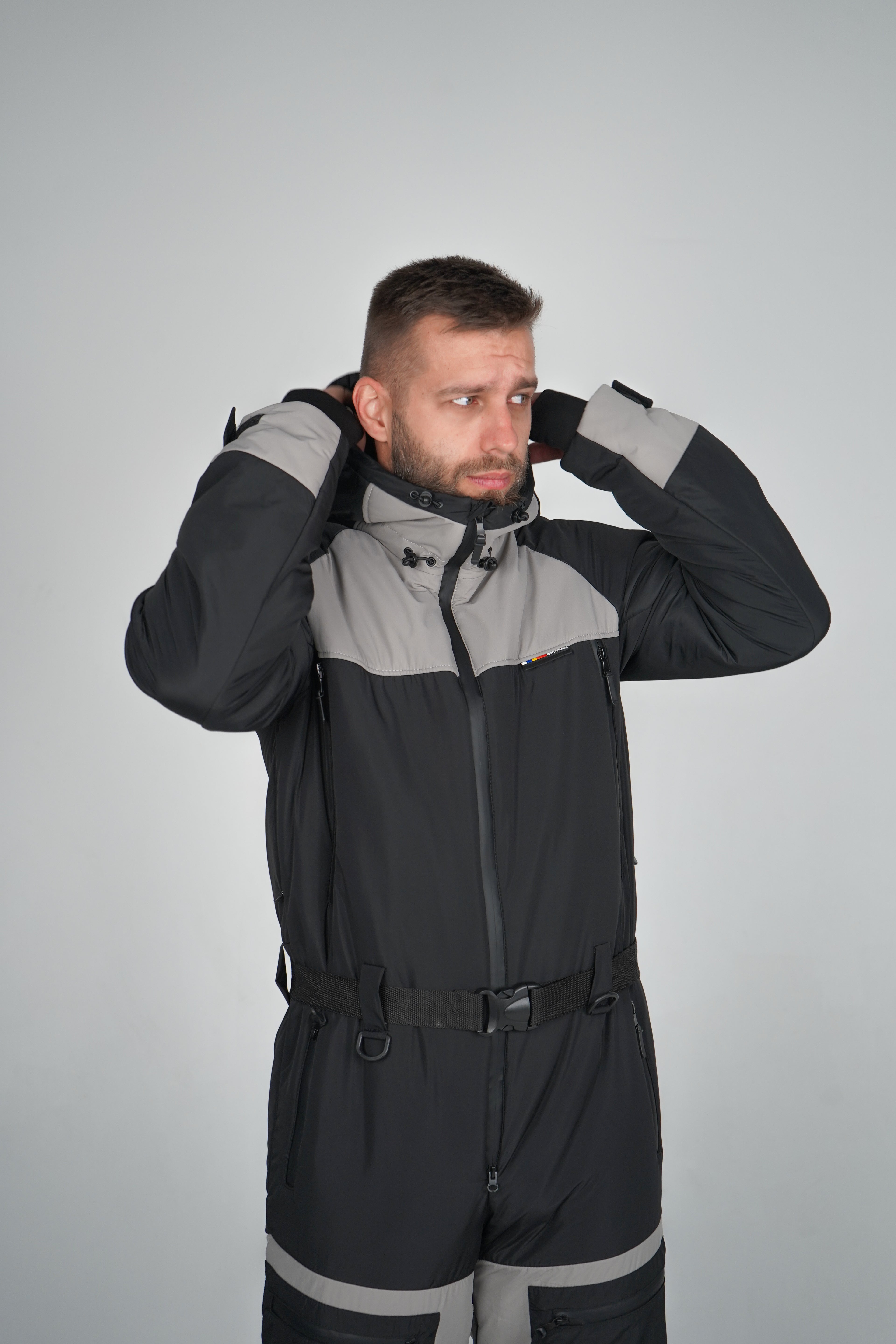 Лижний чоловічий комбінезон Кострич - Сірий