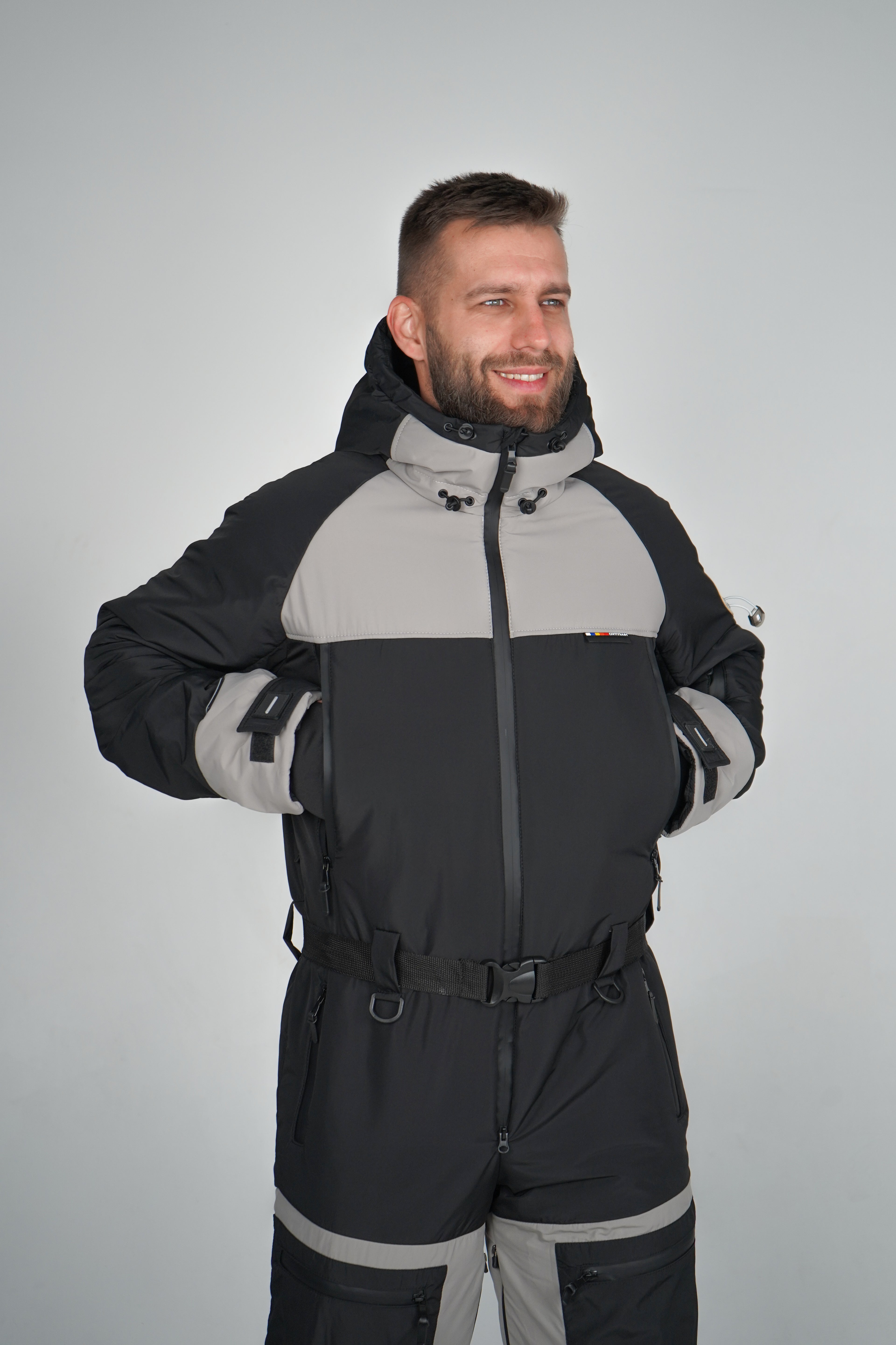 Лижний чоловічий комбінезон Кострич - Сірий