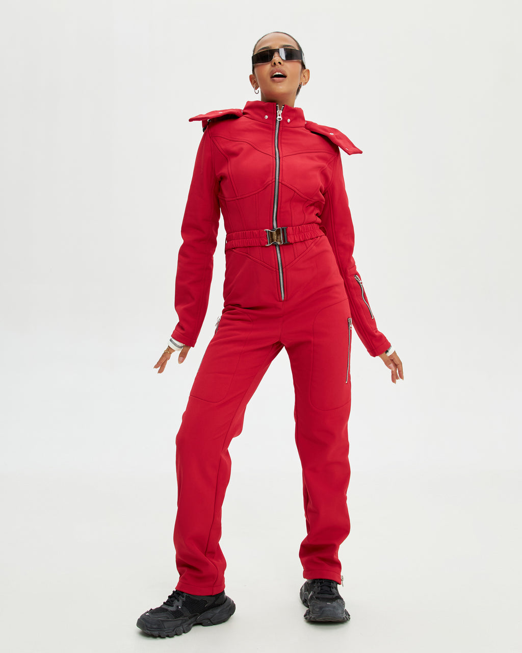 Лижний комбінезон slim fit - Червоний