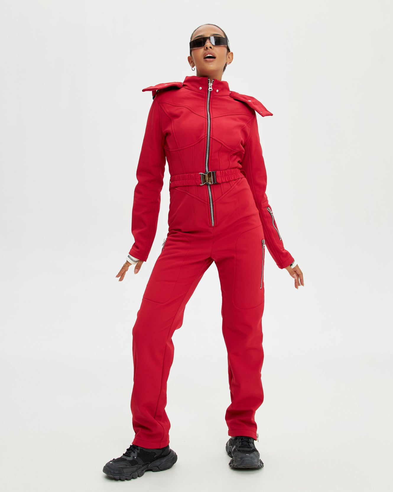 Лижний комбінезон slim fit - Червоний