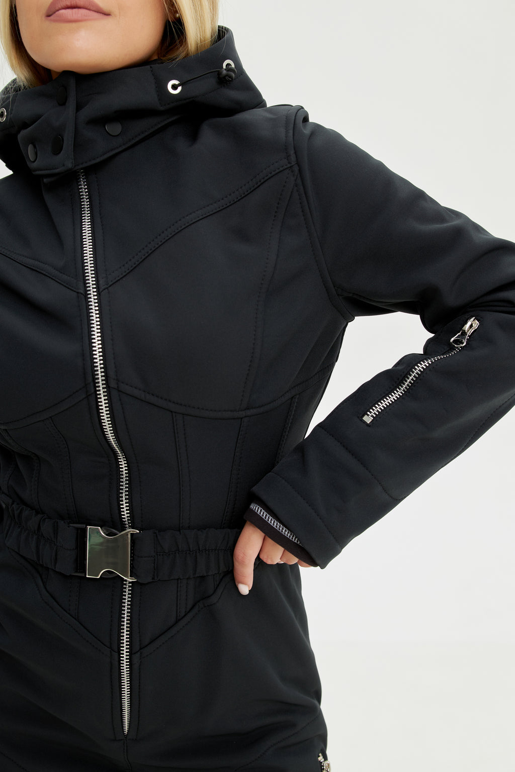 Лижний комбінезон slim fit - Чорний