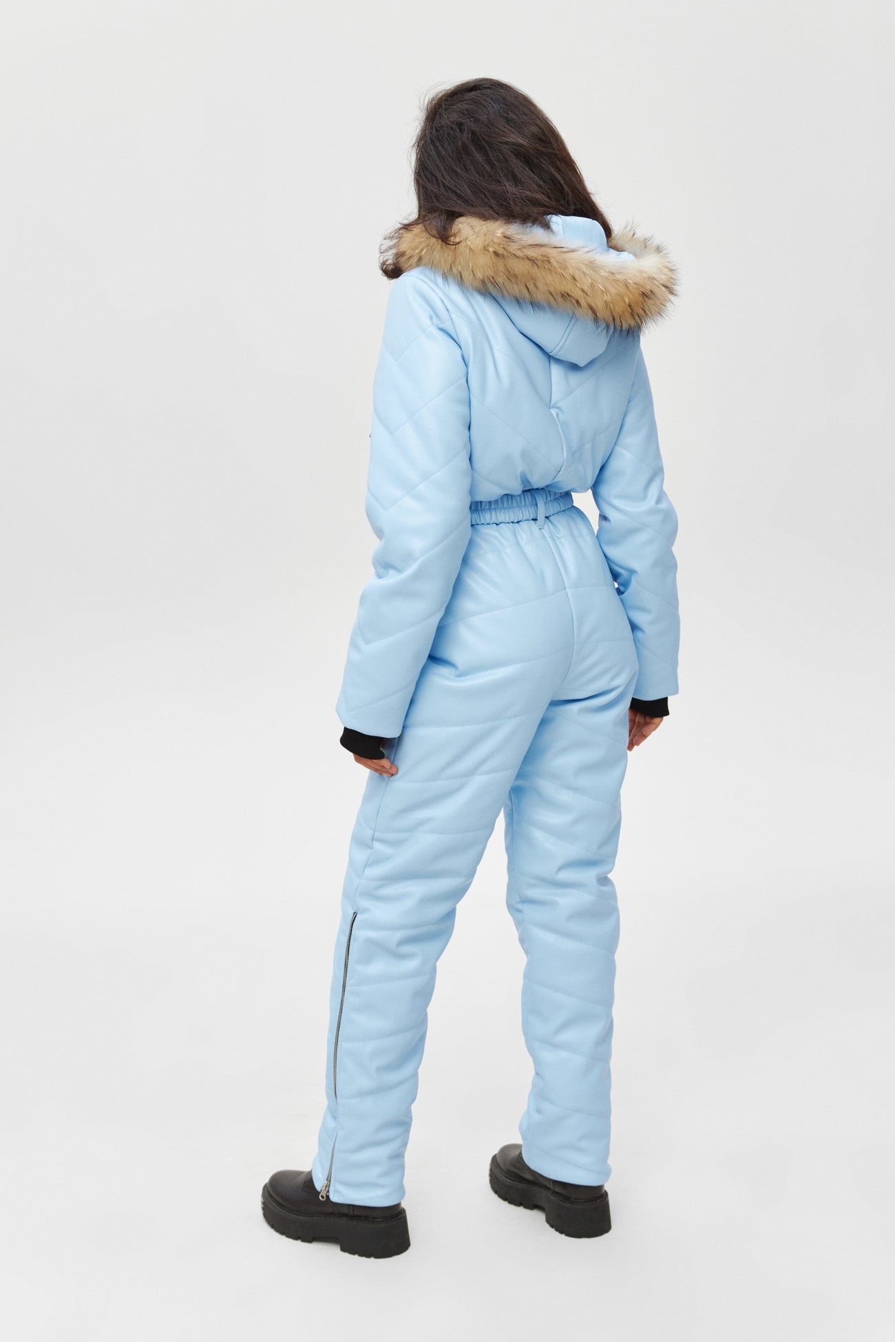 Зимовий комбінезон Брескул - Блакитний еко-шкіра