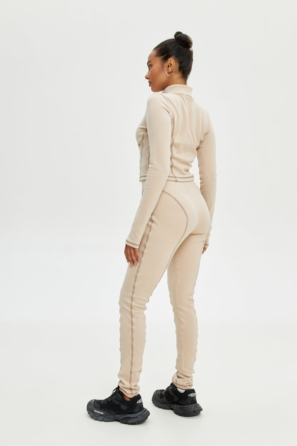 Термо костюм лонгслів і лосини - Бежевий