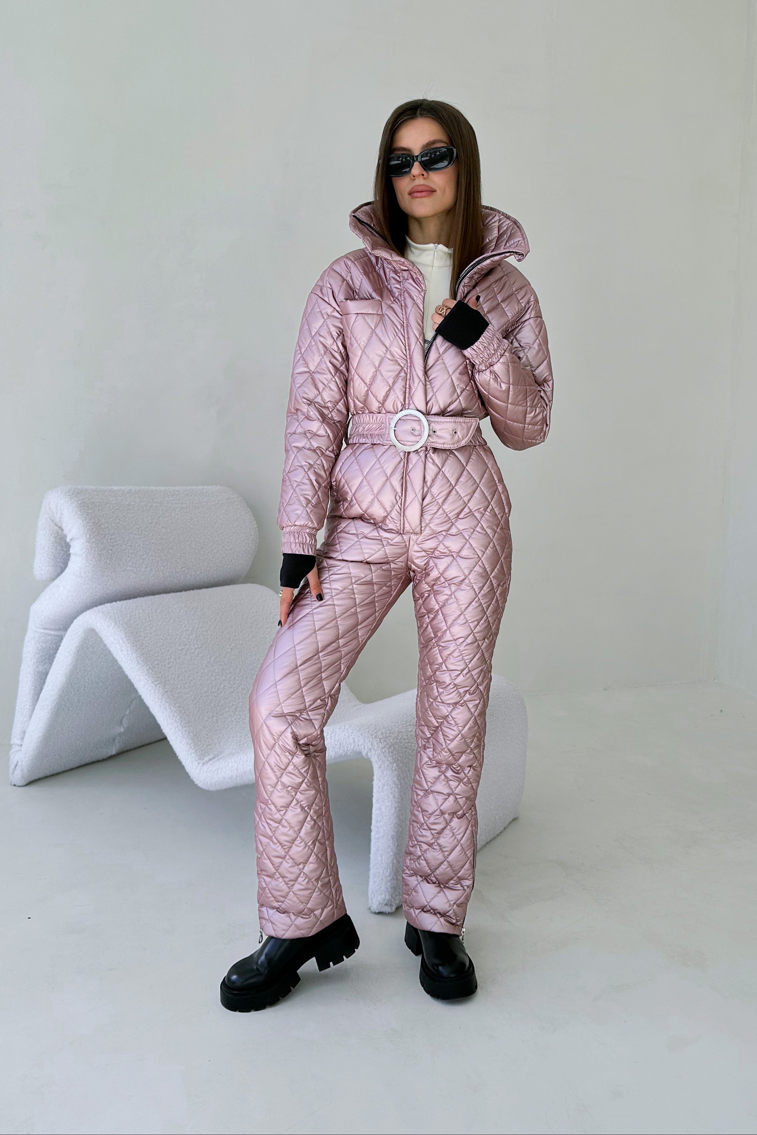 Зимовий комбінезон А15 - Рожевий