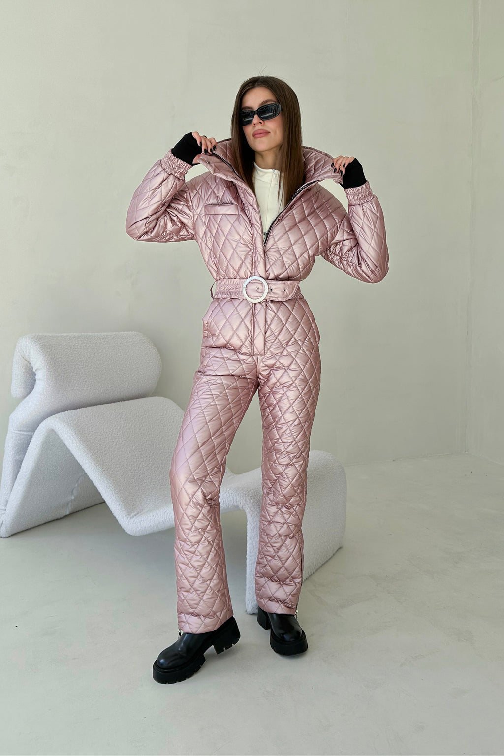 Зимовий комбінезон А15 - Рожевий