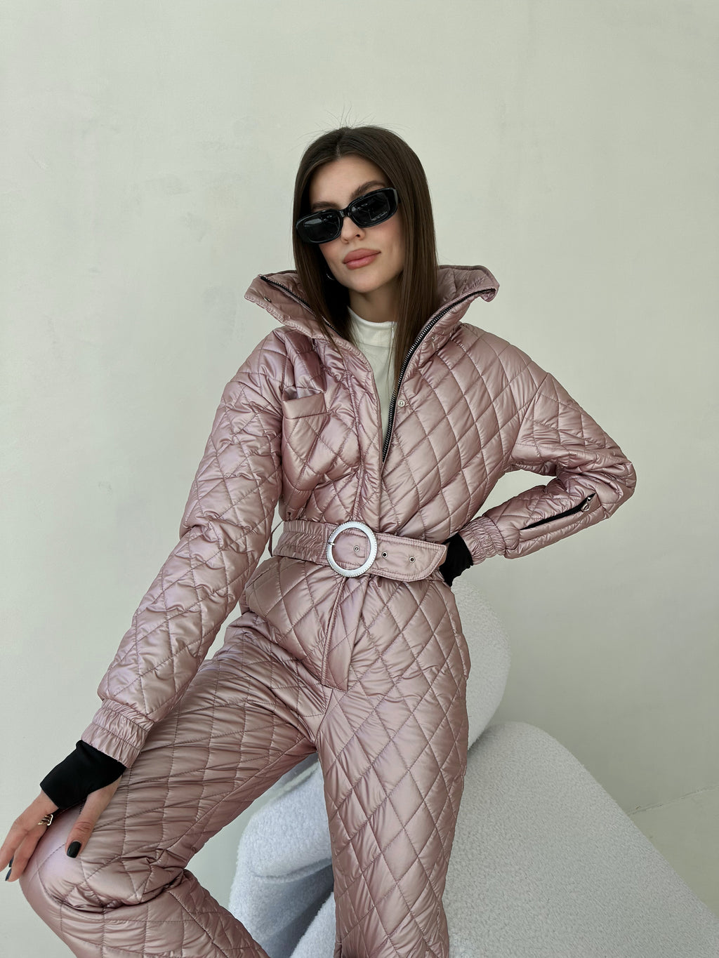 Зимовий комбінезон А15 - Рожевий