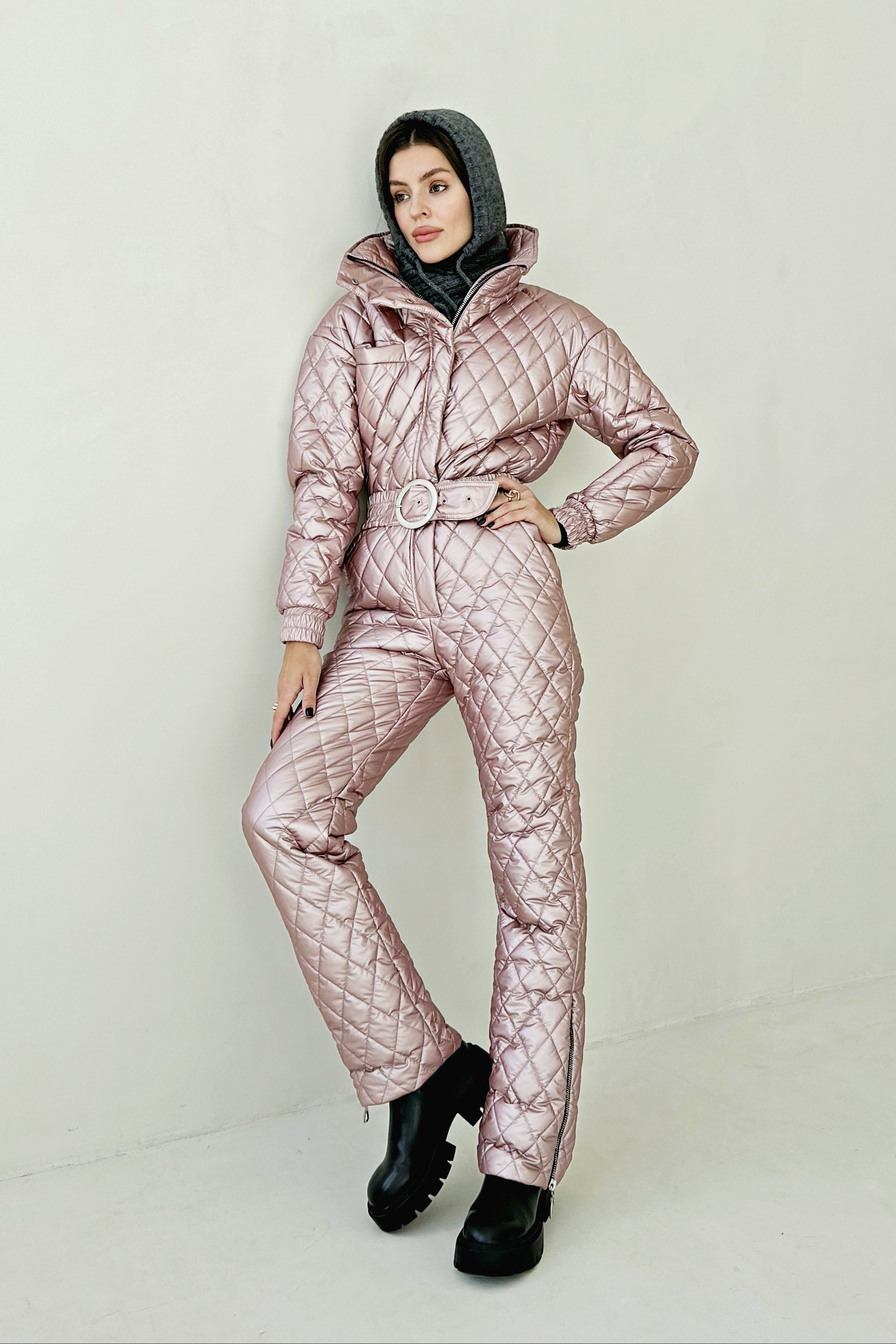 Зимовий комбінезон А15 - Рожевий